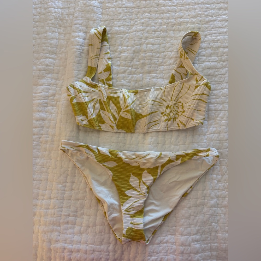 L Space Odessa Corset Bikini Top & Camacho Bikini Bottoms- Havana Blooms